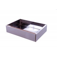 Chicleteiro / Cinzeiro de chão inox 30x20x6 - MSP 392